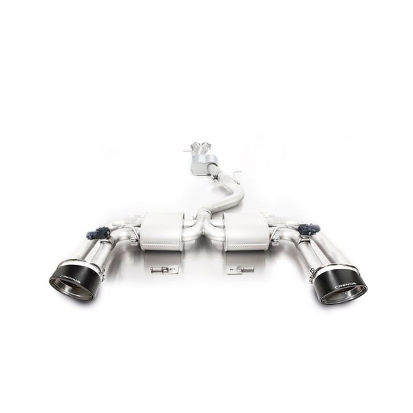 Image of Cat-Back mit Klappensystem Remus mit Klappen 3" 175x108mm Carbon Titanium