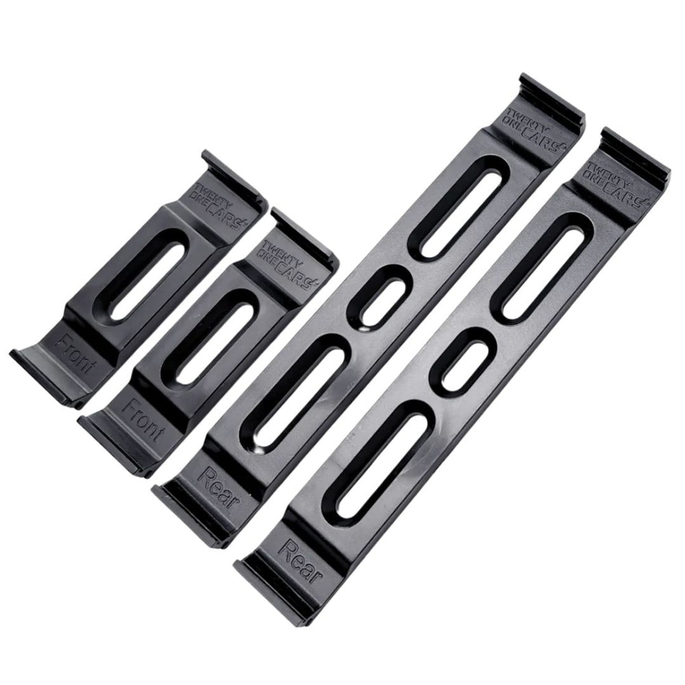 21Cars  Schwarz Rahmenlose Kennzeichenhalter (Hochformat)