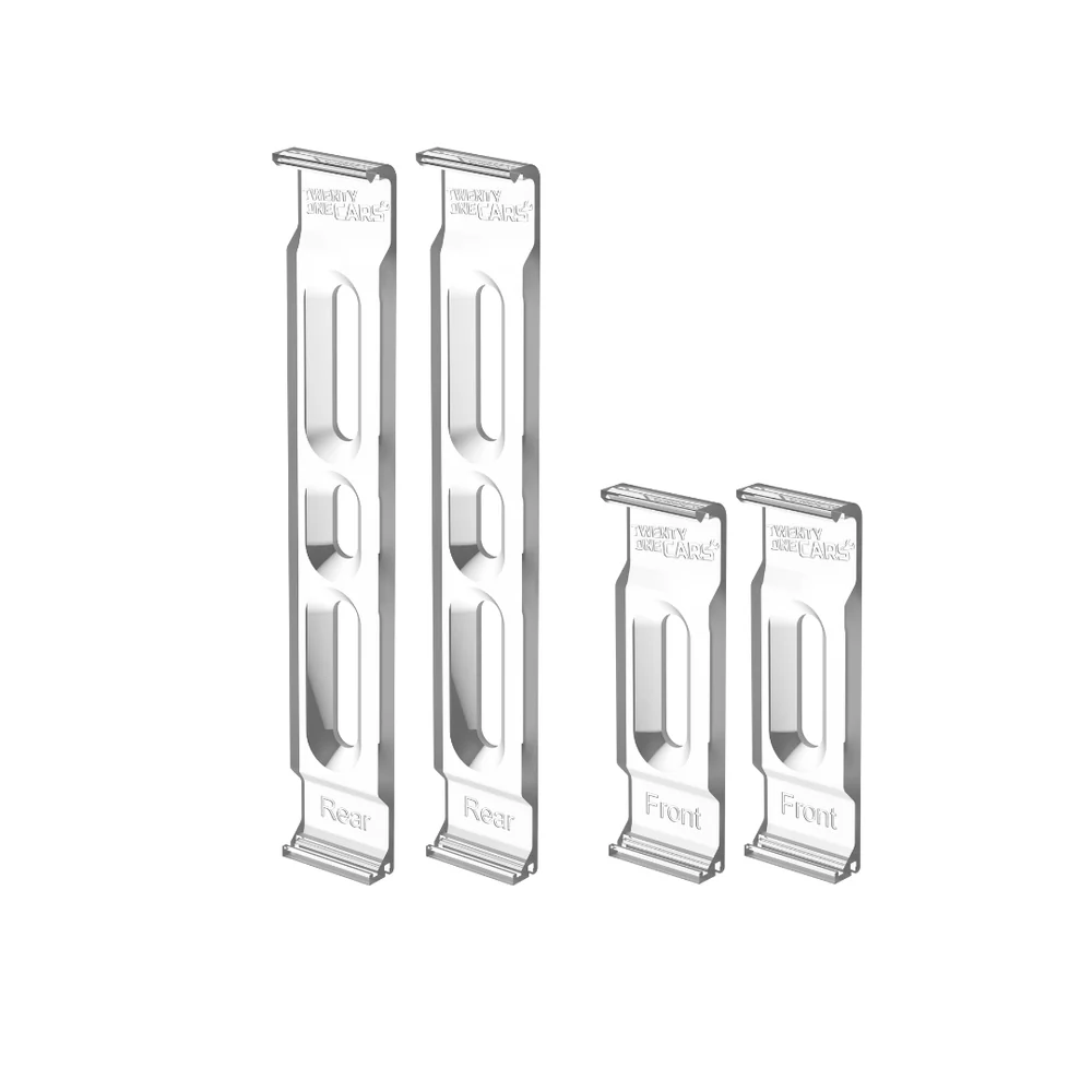 Image of 21Cars Transparent Rahmenlose Kennzeichenhalter (Hochformat)