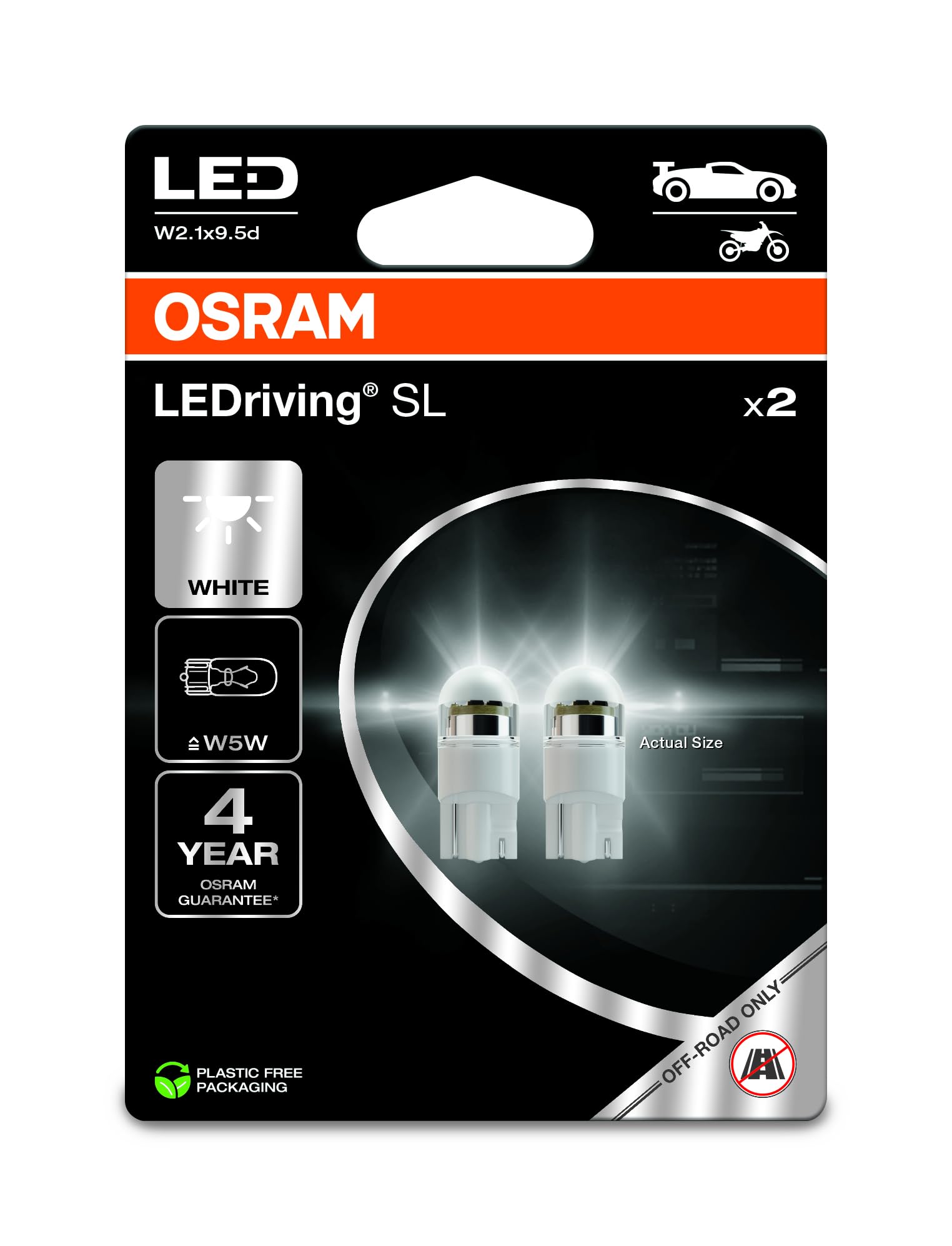 Leds Osram LEDriving SL Cool White 12V 1W 6000K W5W