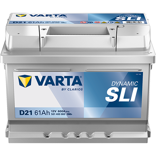 Image of Autobatterie Varta D21 Dynamic SLI 12V 61Ah 600A