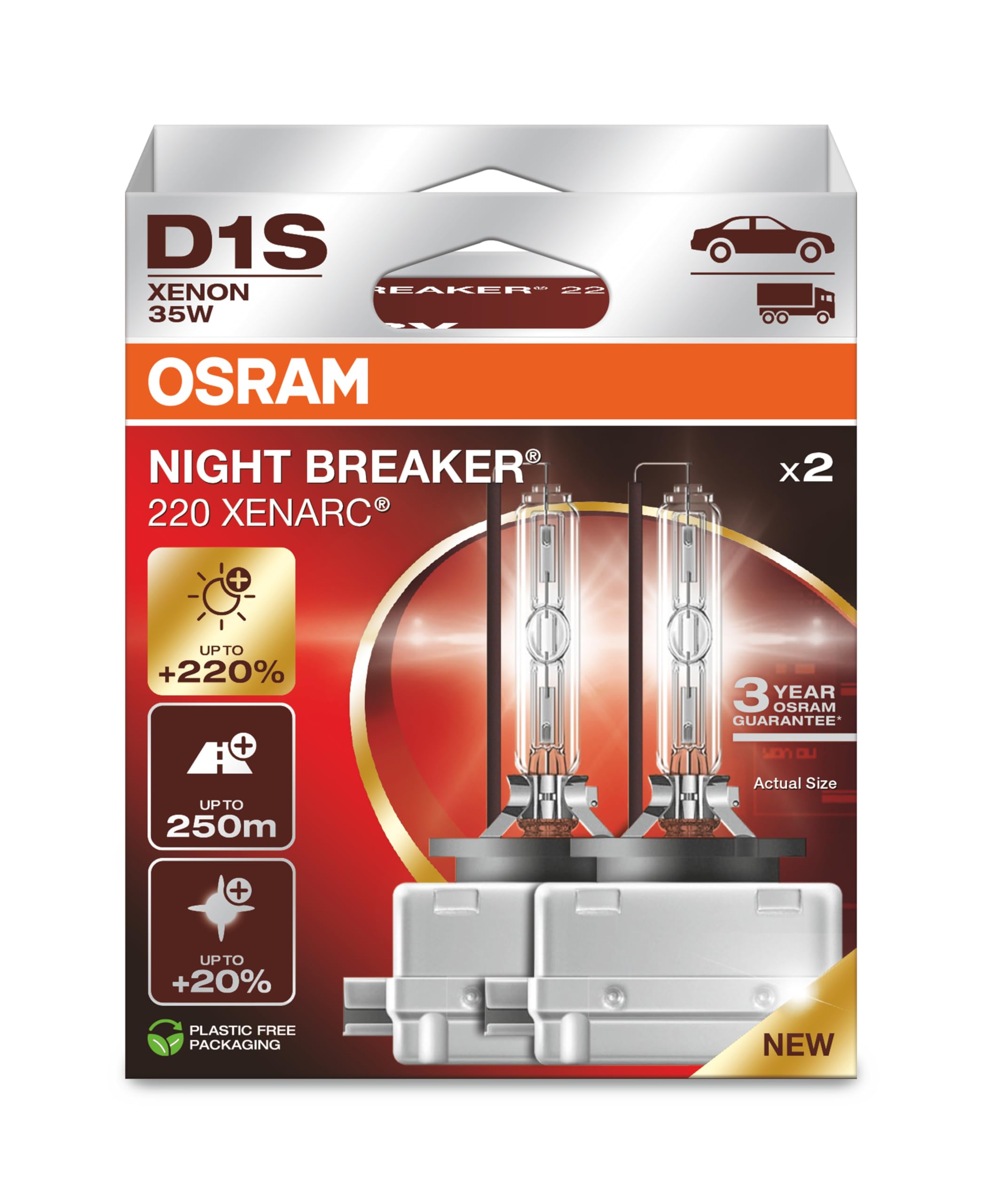 Image of Xenon Birne Osram XENARC Night Breaker Laser D1S Duobox
