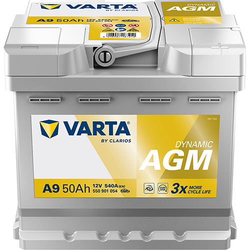 Autobatterie Varta A9 Dynamic AGM 12V 50Ah  540A