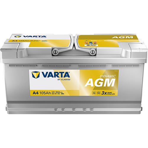 Autobatterie Varta A4 Dynamic AGM 12V 105Ah  950A