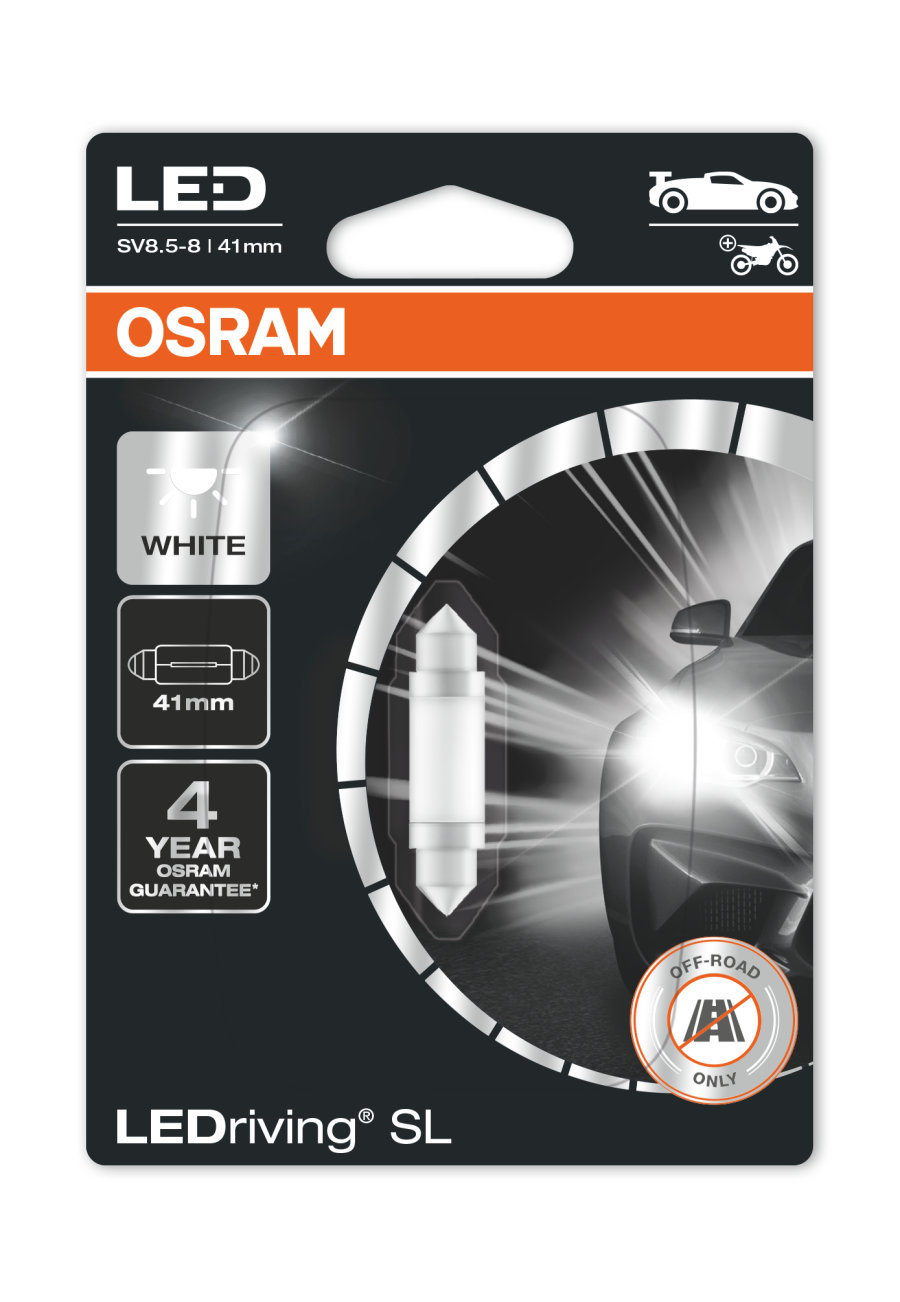 Image of Leds Osram LEDriving SL C5W Cool White 41mm 1W 6000K