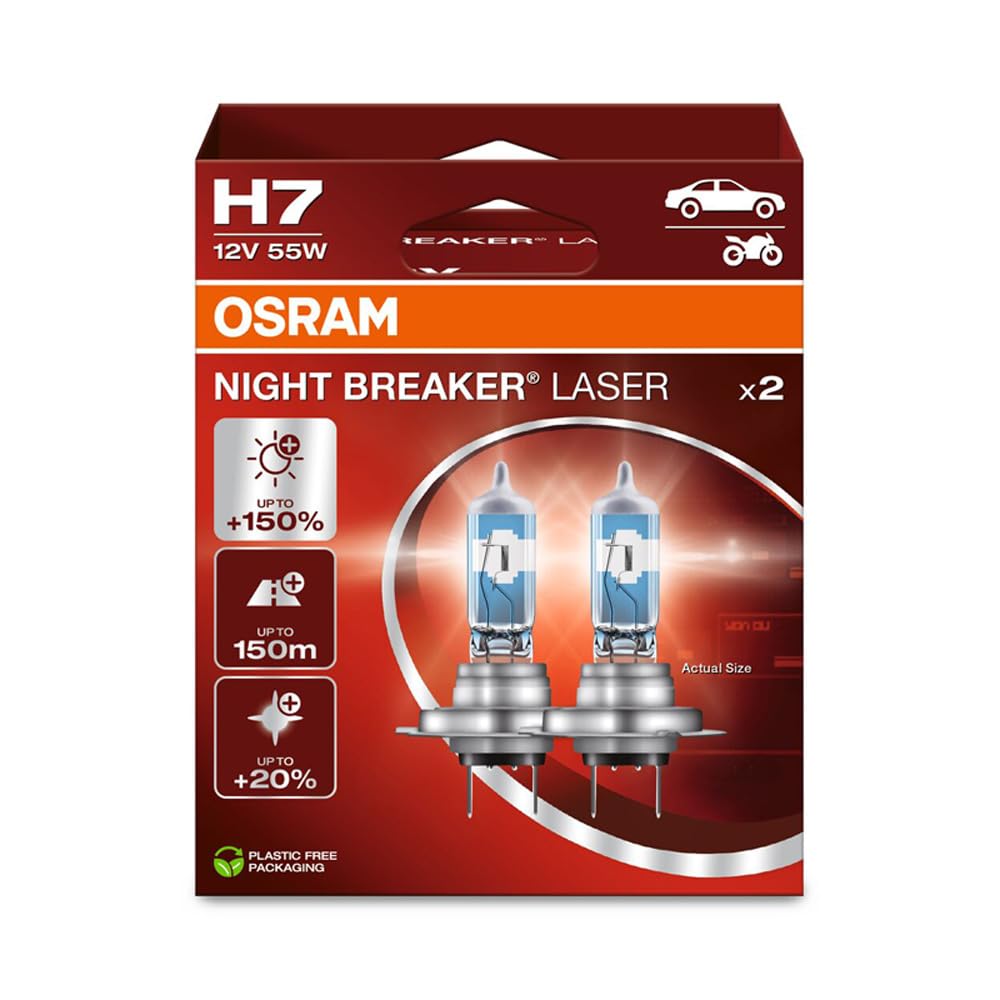 Image of Scheinwerferlampen Osram Night Breaker Laser H7 Duobox