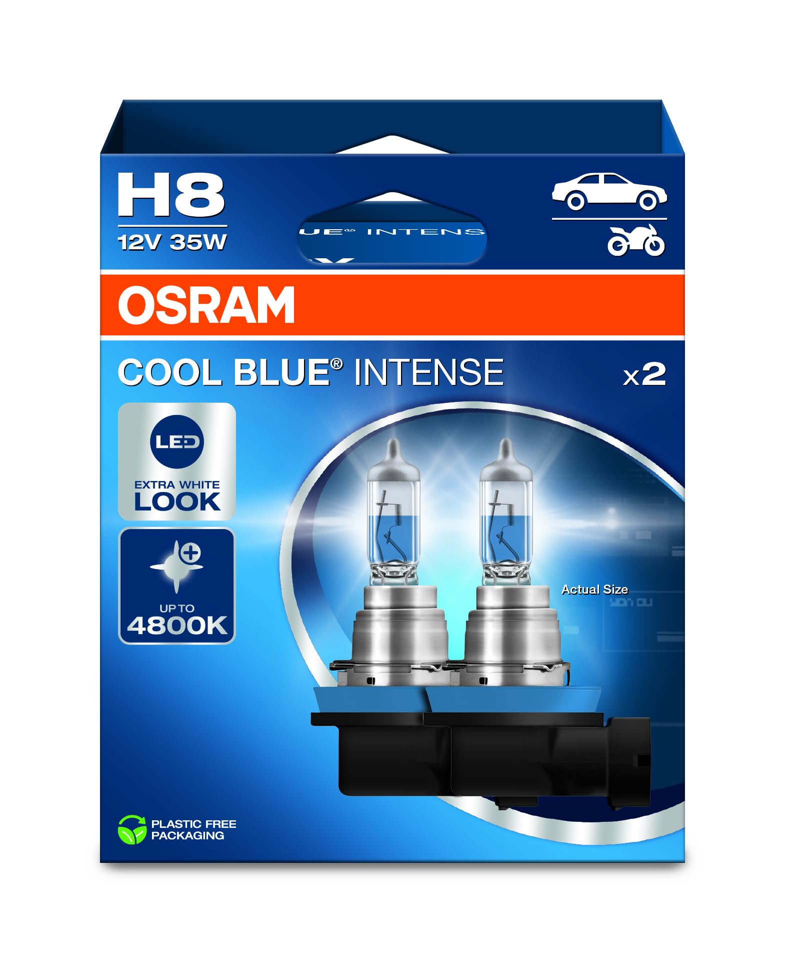 Scheinwerferlampen Osram Cool Blue Intense H8 Duobox