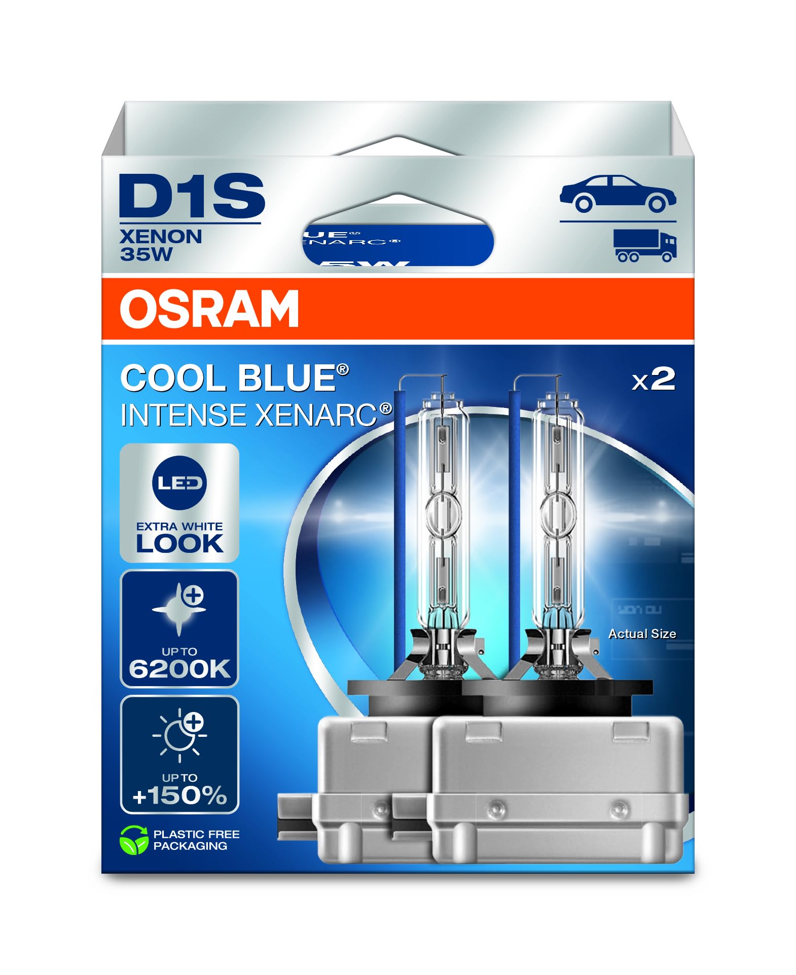 Xenon Birne Osram XENARC Cool Blue Intense D1S Duobox