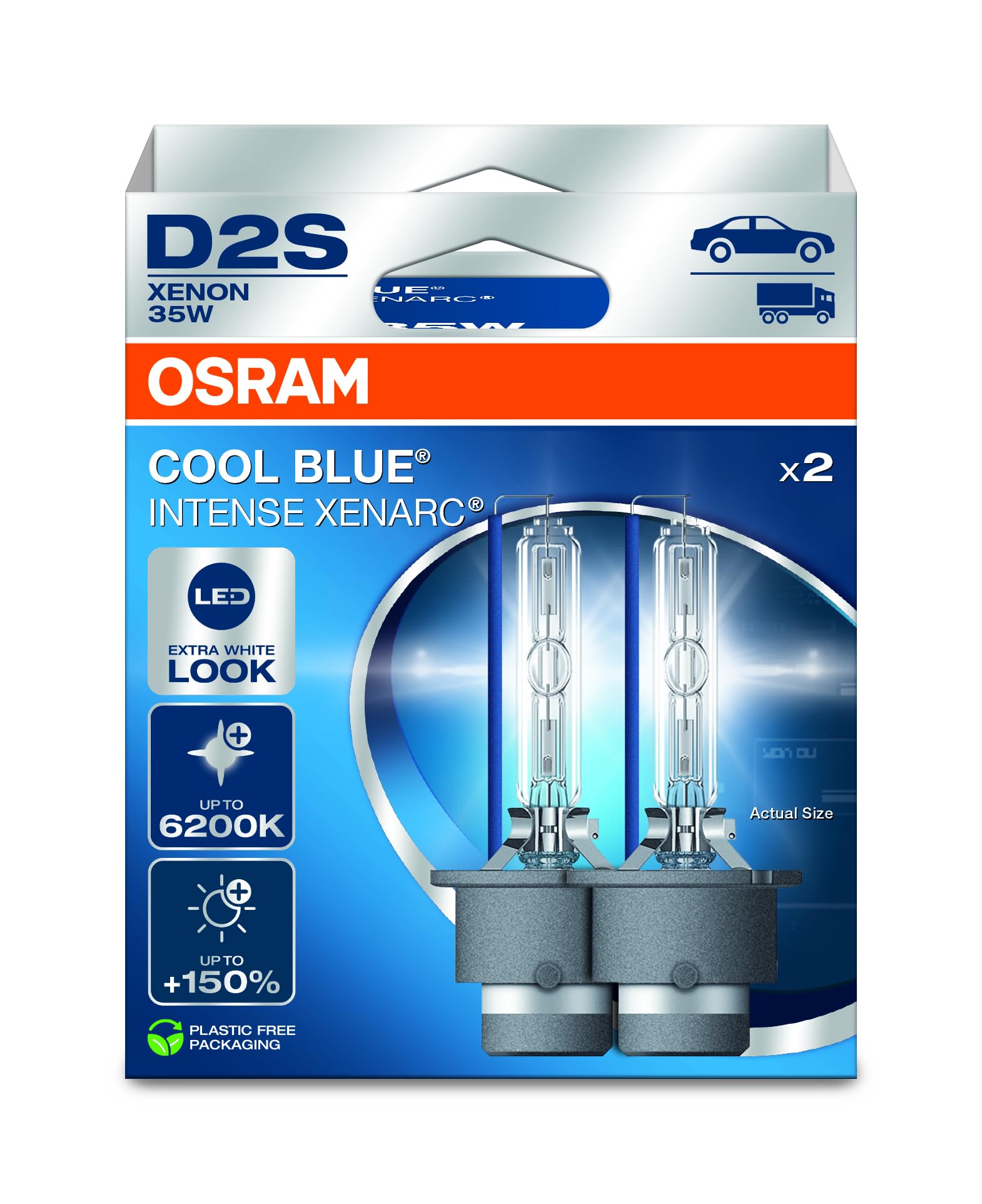 Image of Xenon Birne Osram XENARC Cool Blue Intense D2S Duobox
