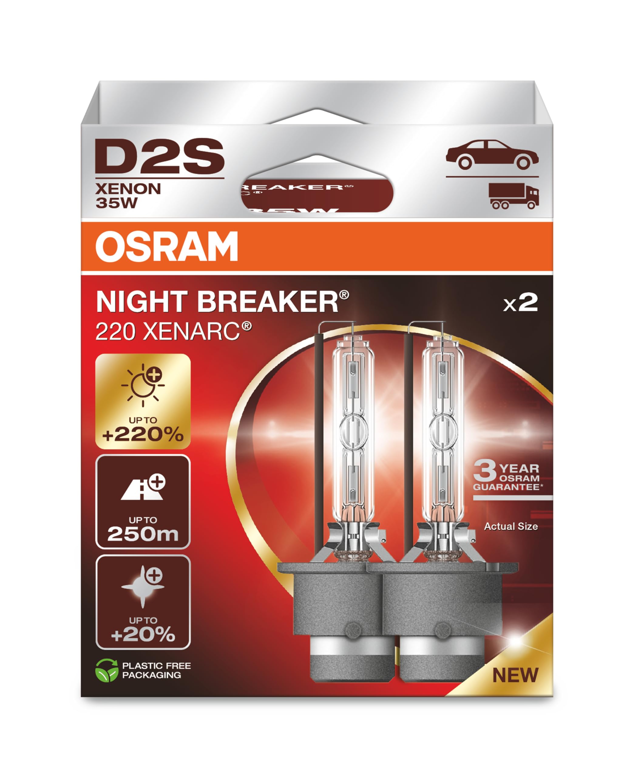 Xenon Birne Osram XENARC Night Breaker Laser D2S Duobox