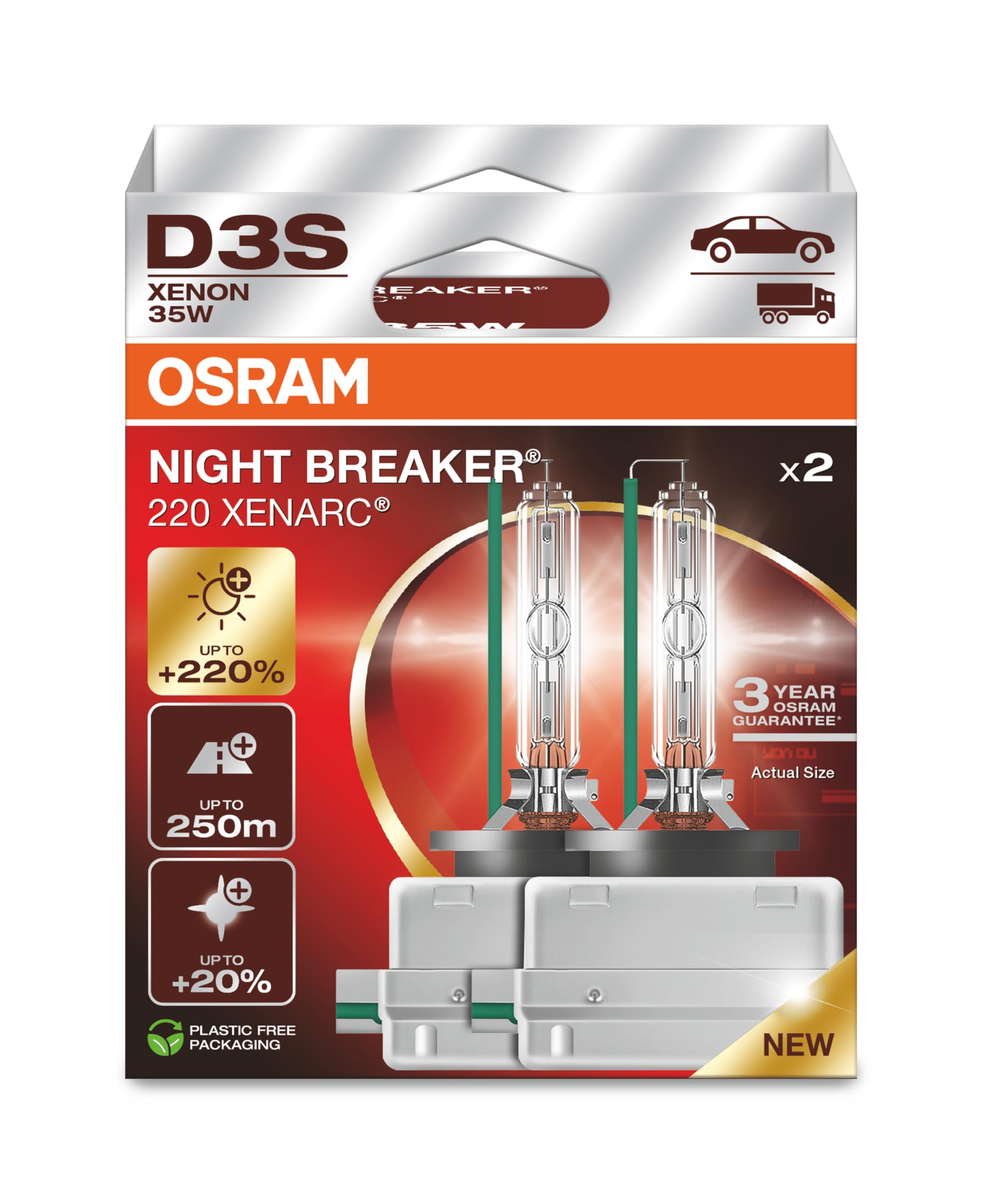 Image of Xenon Birne Osram XENARC Night Breaker Laser D3S Duobox