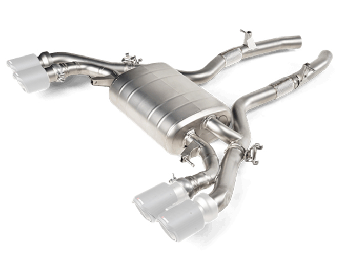 Endschalldämpfer Akrapovic   ohne endrohr für BMW X4 (G02, F98)  M Competition 510ps