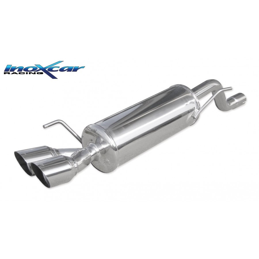 Image of Endschalldämpfer Inoxcar 2x80mm Racing Angled für ALFA ROMEO MITO (955_) 1.4 TJet (955AXG1A) 120ps