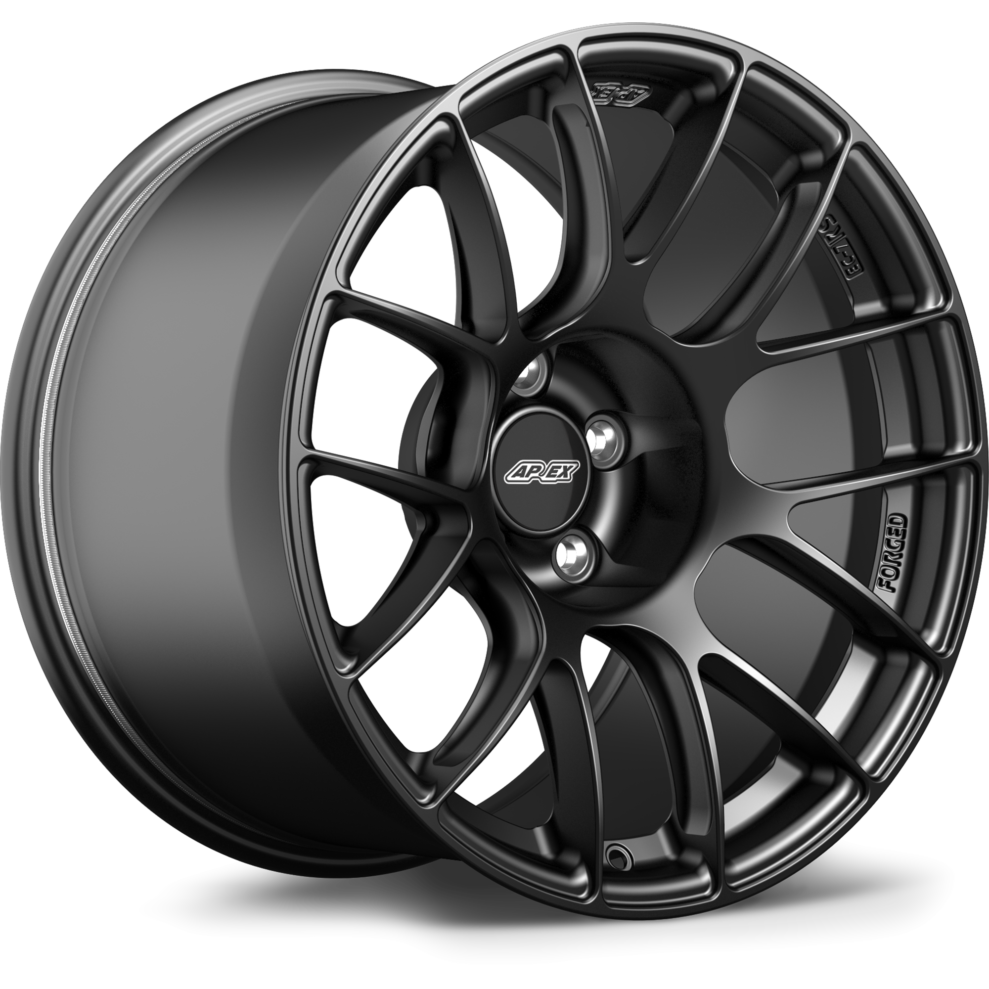 Apex EC-7RS 10.0x19 PSCL ET42 Satin Black Felgen