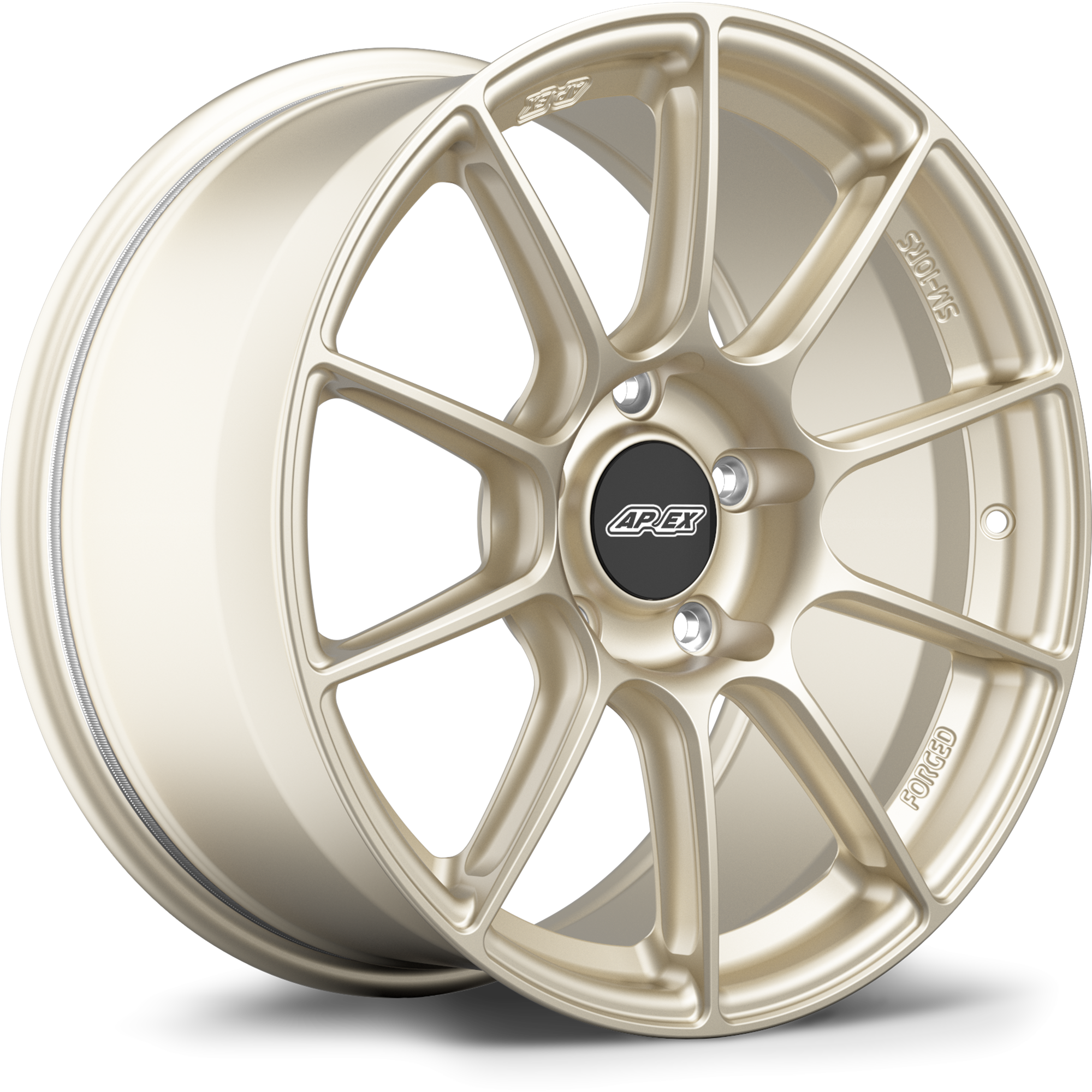 Image of Apex SM-8RS 9.0x17 4x100 ET45 Motorsport Gold Felgen