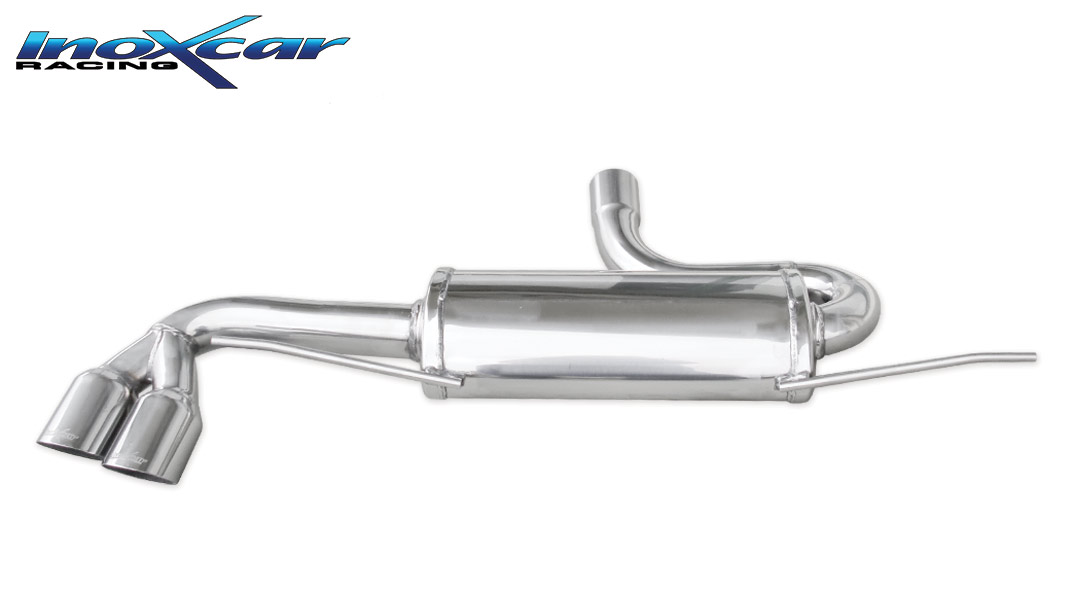 Endschalldämpfer Inoxcar  2x80mm Racing Angled für AUDI TT Roadster (8J9)  2.0 TFSI quattro 200ps