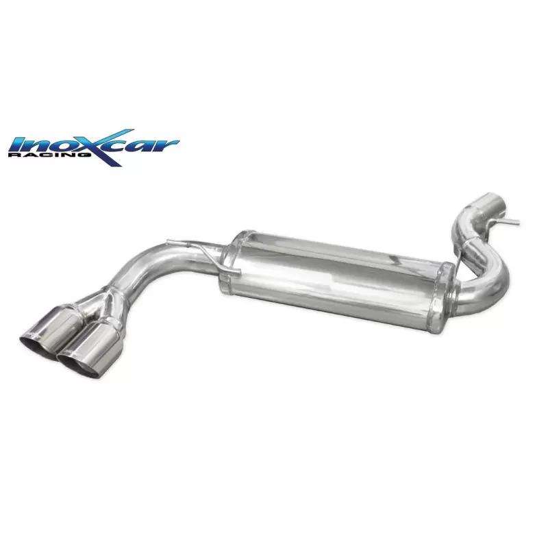 Image of Endschalldämpfer Inoxcar 2x80mm Racing Angled für BMW X3 (F25) xDrive 20 d 184ps