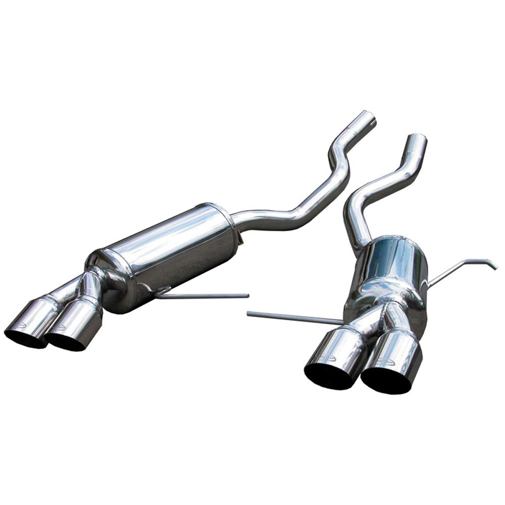 Image of Endschalldämpfer Inoxcar 2x80mm Racing Angled für BMW X5 (E53) 3.0 d 218ps