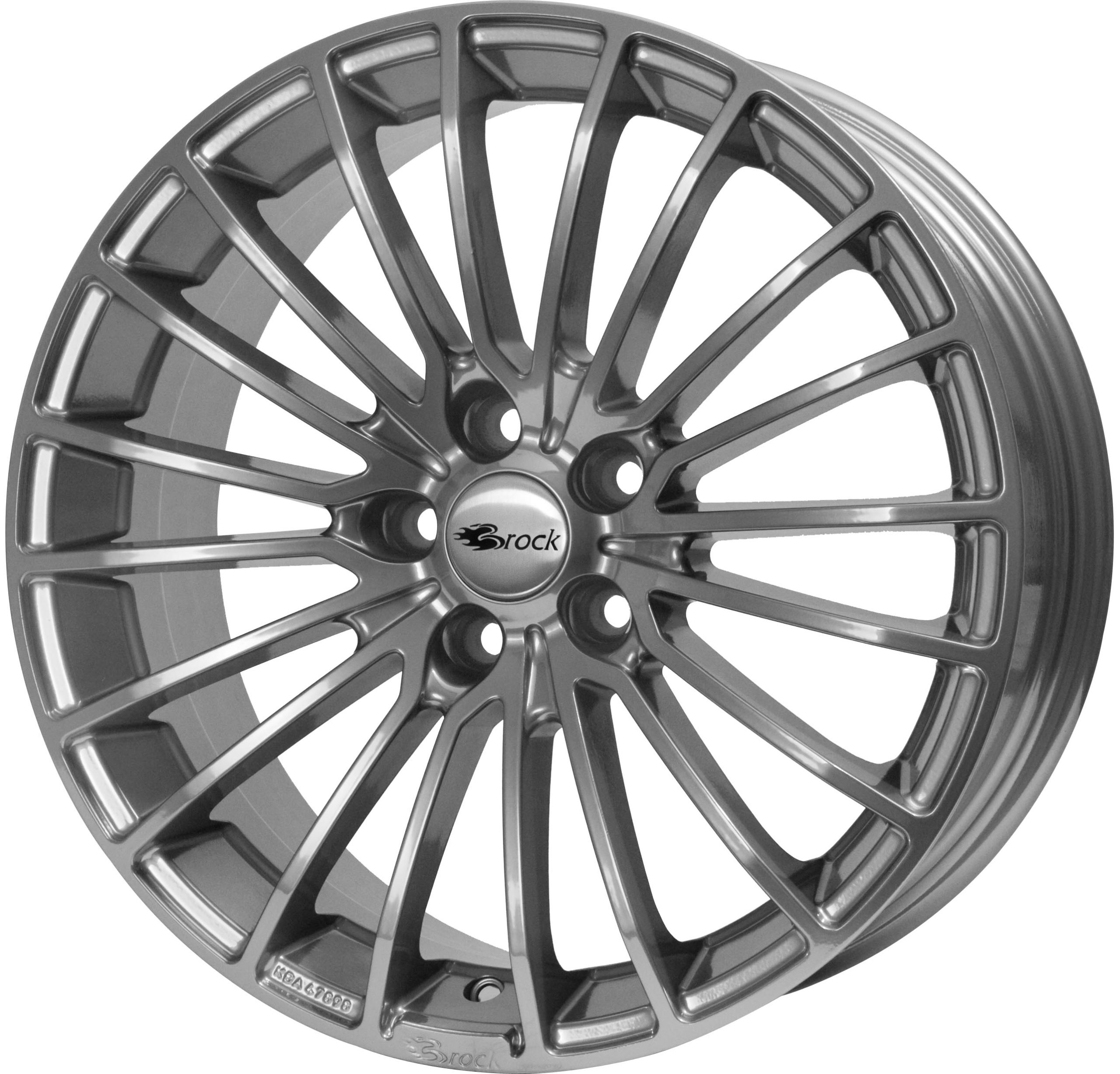 Image of Felgen Brock B24 7.5x17 5x100 ET38 Super Chromsilber