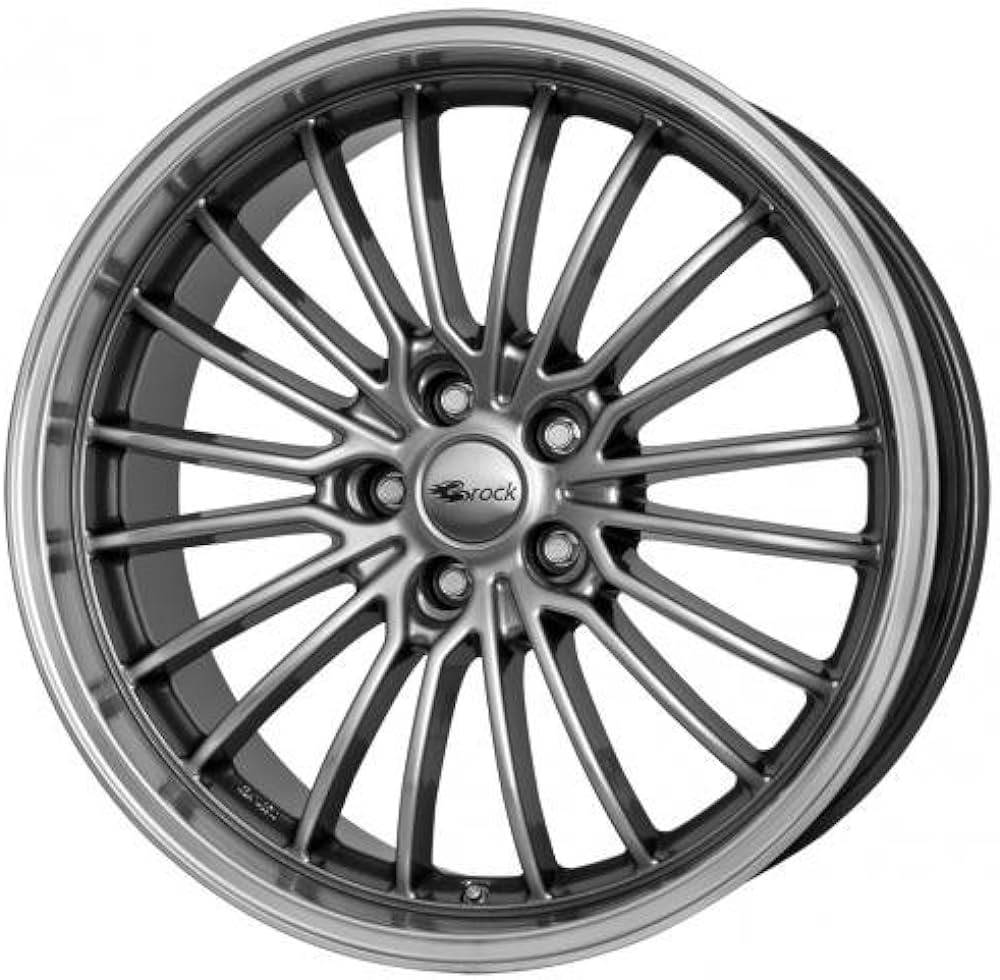 Brock B24GP 9.0x20 5x120 ET15 Chromsilber Horn-Poliert Felgen