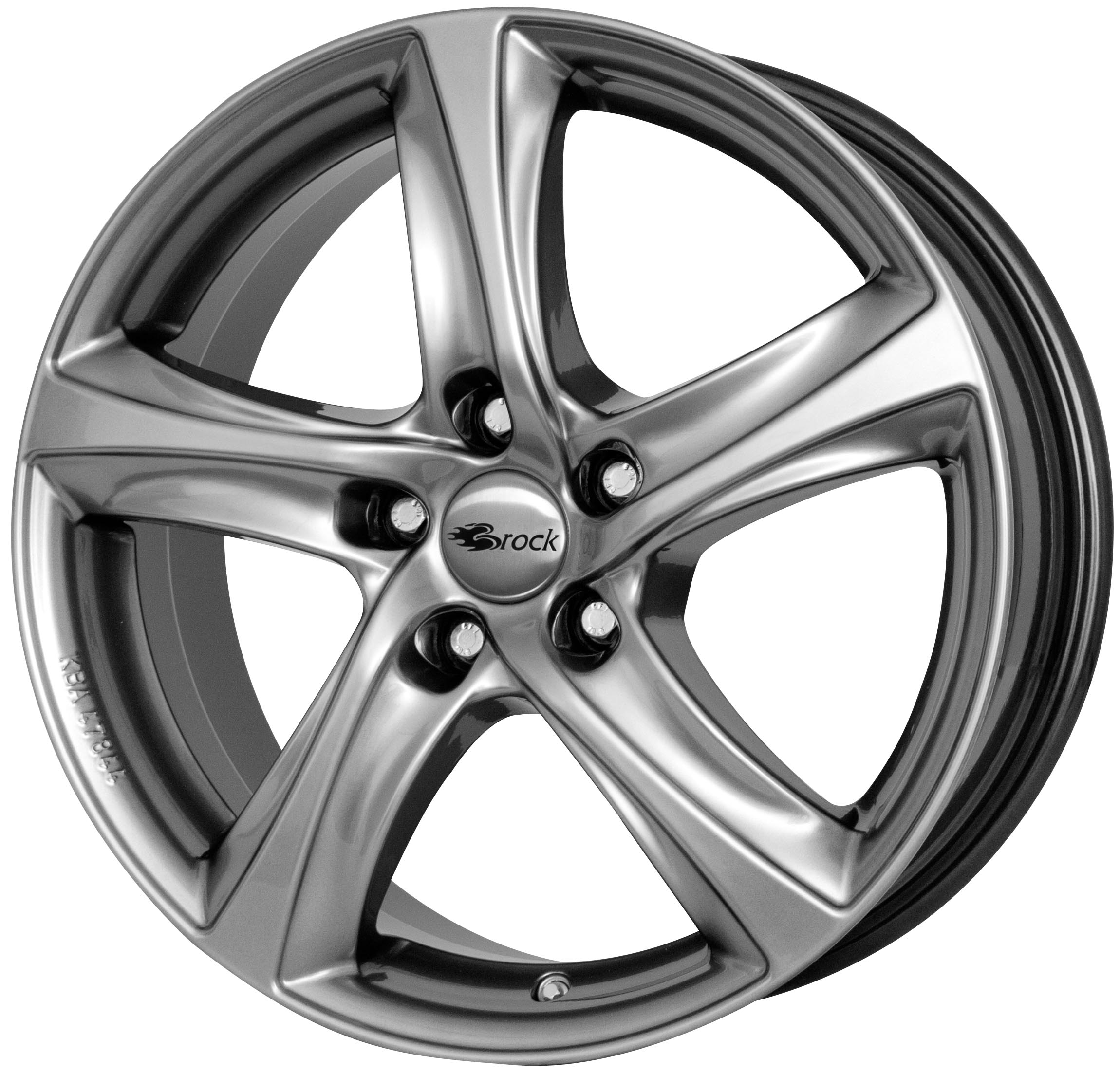 Image of Felgen Brock B25 8.0x18 5x114.3 ET45 Kristallsilber