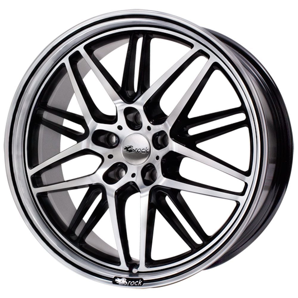 Image of Felgen Brock B28 8.5x19 5x114.3 ET45 Schwarz Glanz Voll-poliert