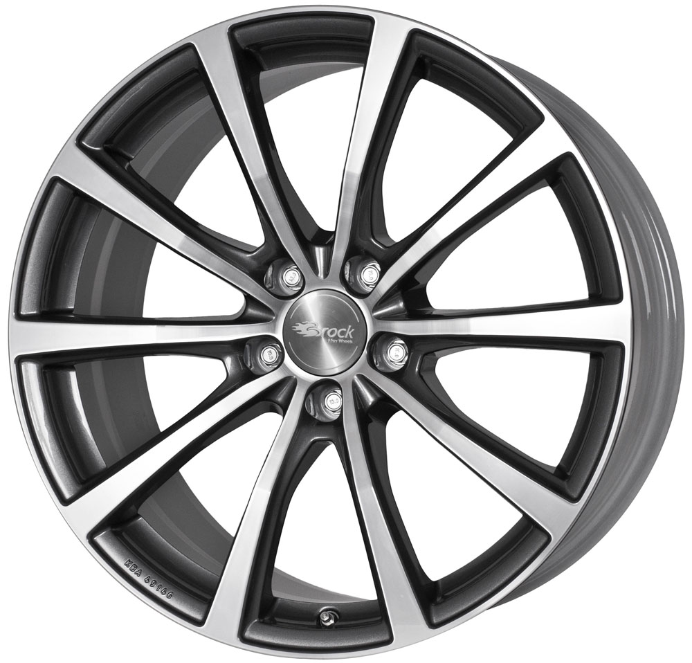 Image of Felgen Brock B32 8.5x18 5x114.3 ET45 Himalaya Grey Matt
