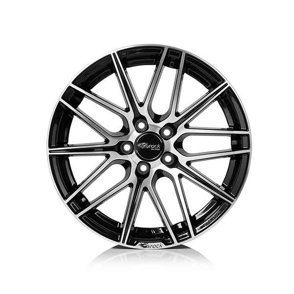 Felgen Brock B34 8.0x18 5x112 ET30 Schwarz Glanz Voll-poliert