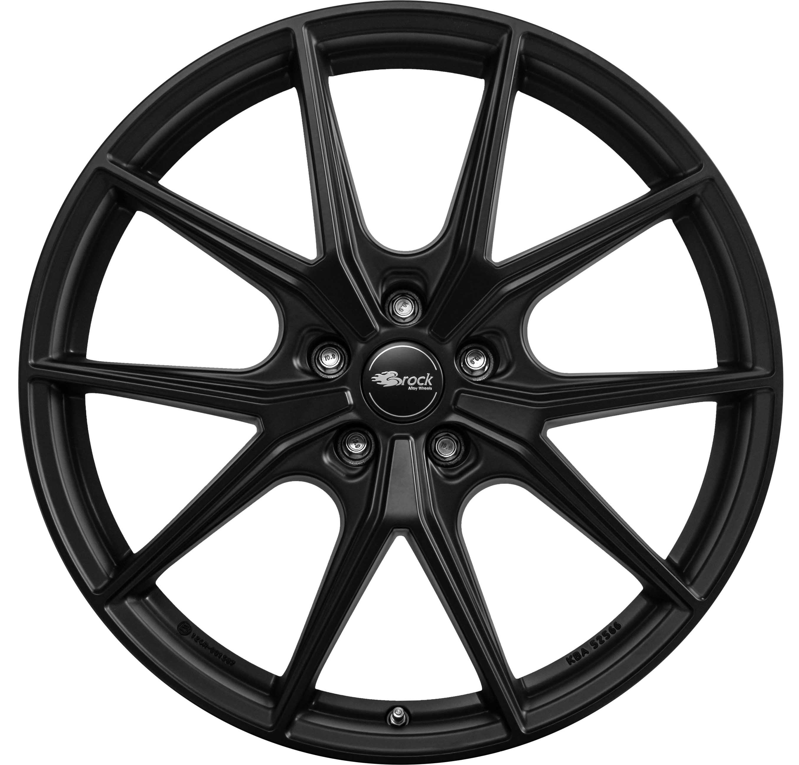 Brock B40 8.0x20 5x112 ET27 Satin Black Matt Felgen