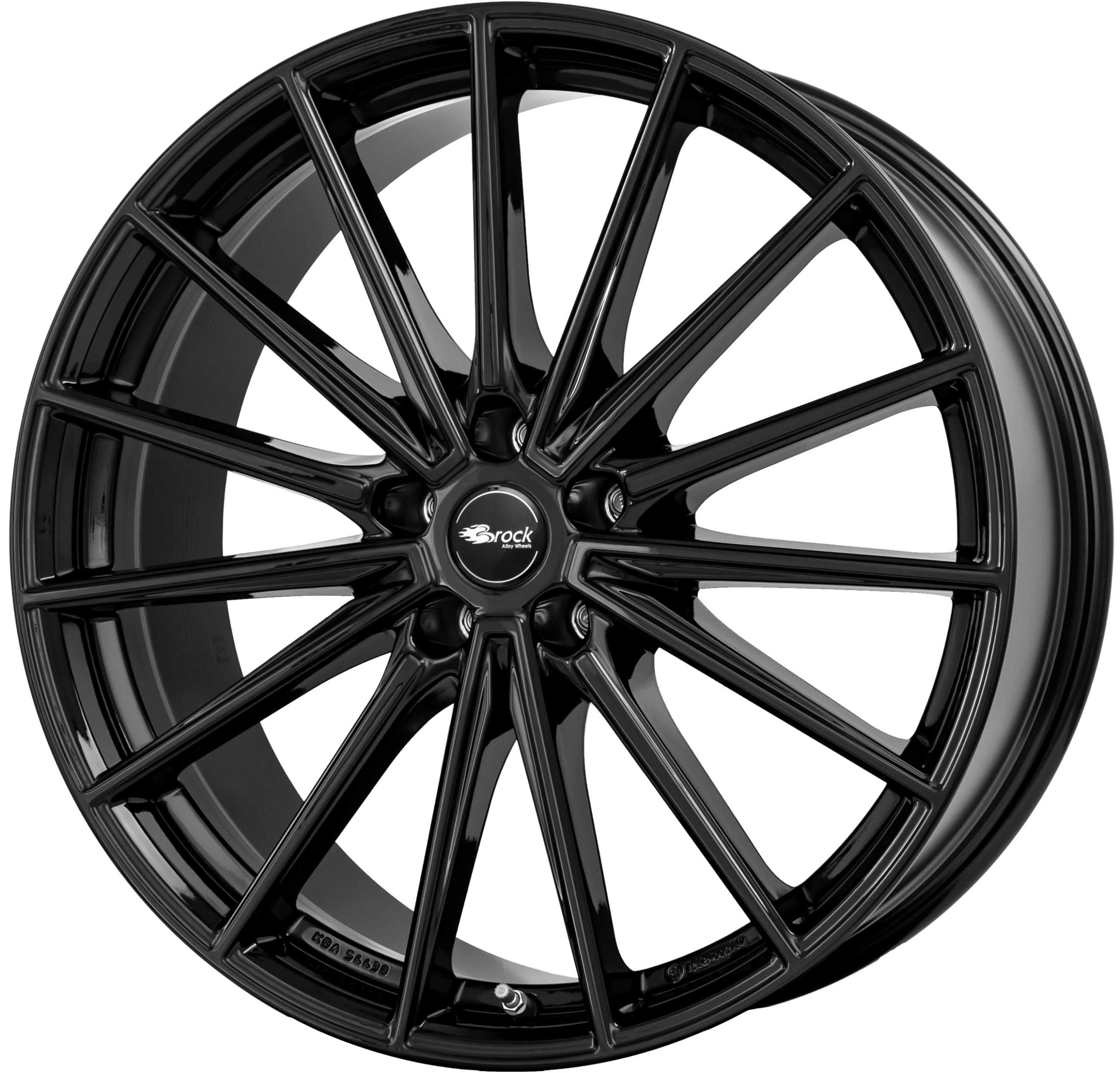 Image of Brock B43 7.5x20 5x114.3 ET40 Satin Black Matt Felgen