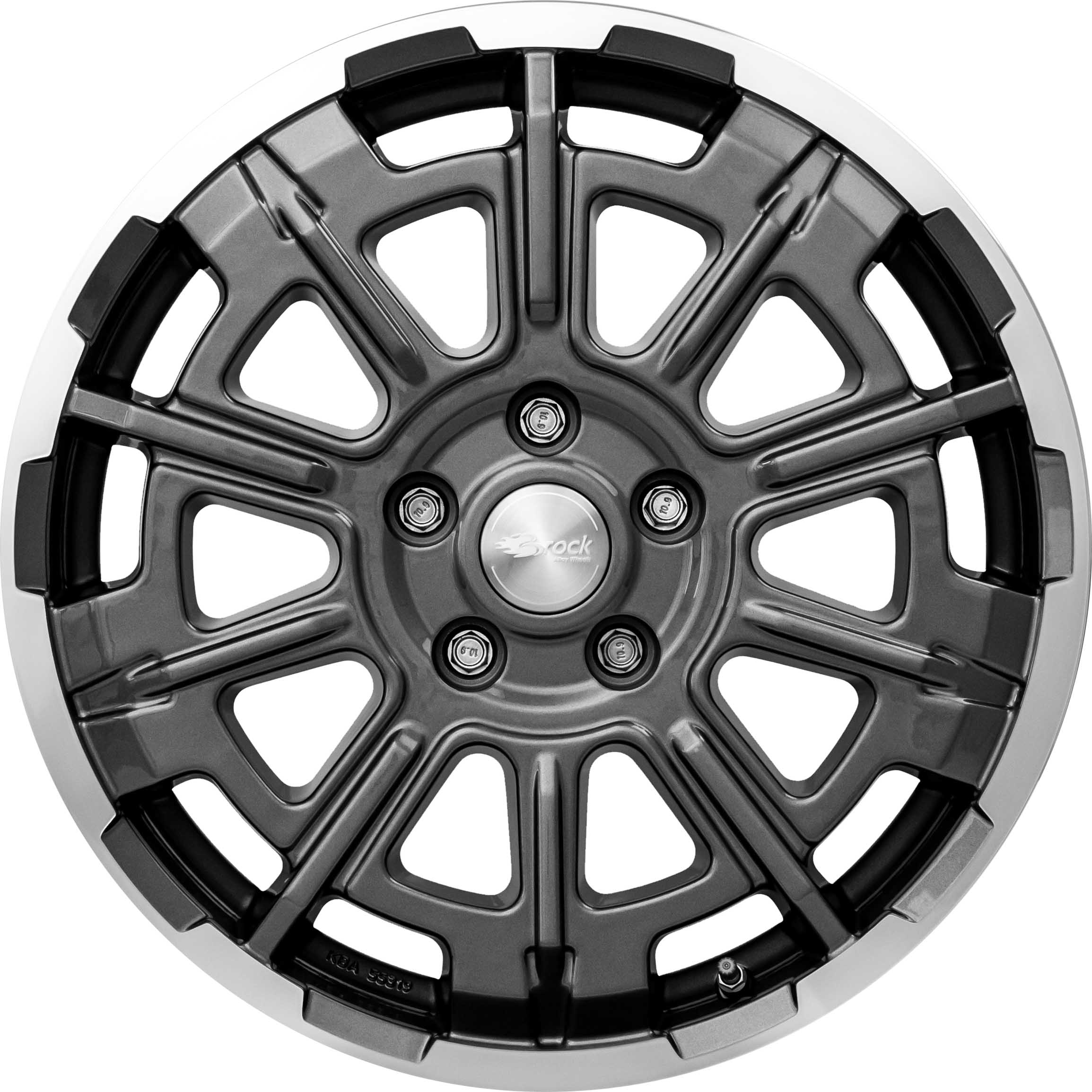 Brock B45 7.5x18 5x160 ET50 Himalaya Grey Voll-Poliert Felgen