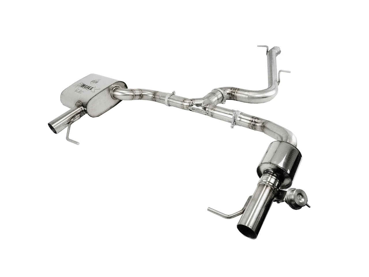 Image of Cat-Back Bull-X Ego-X 3" Oval Chrome