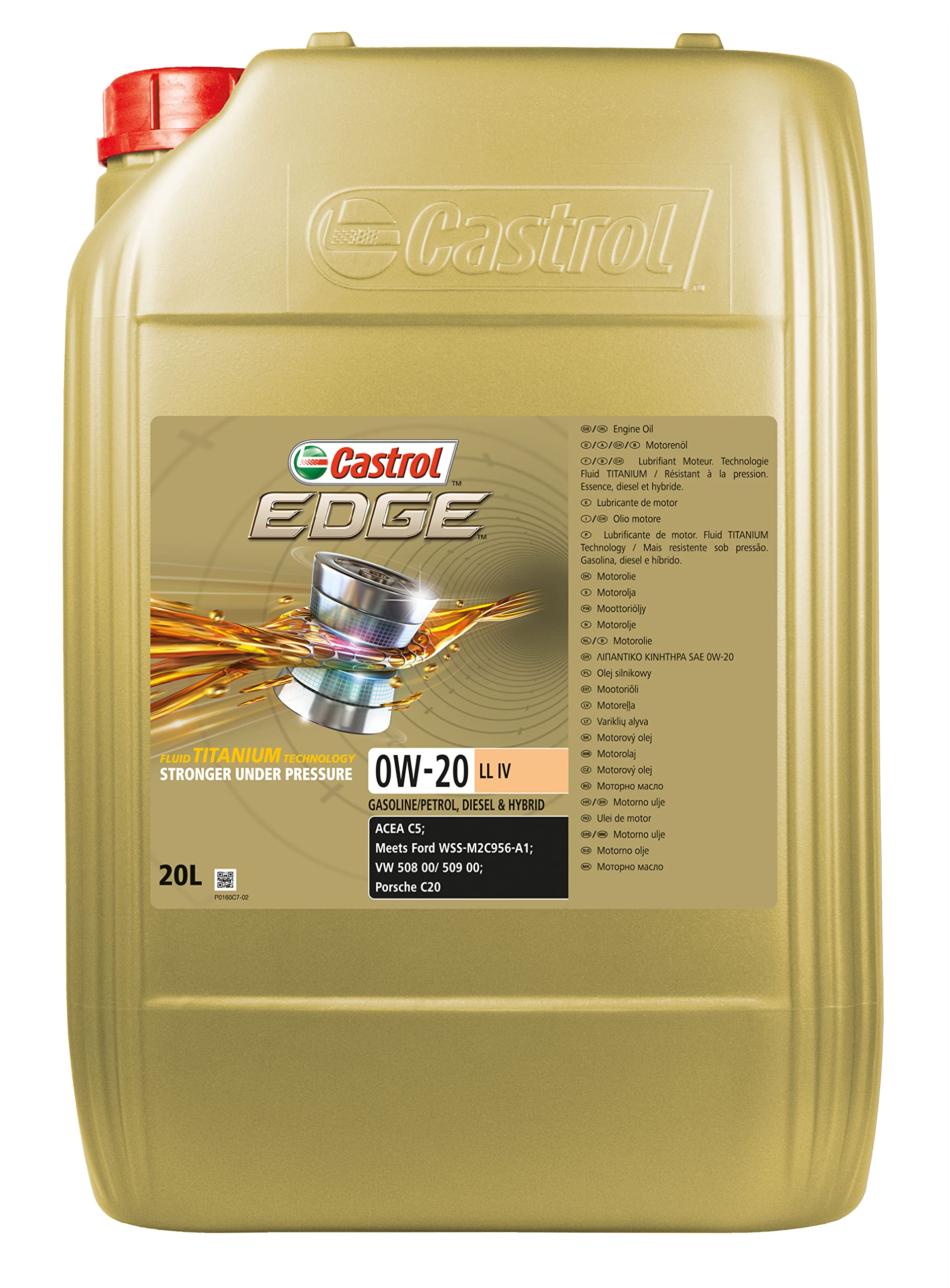 Image of Motoröl Castrol Edge 0W20 LL IV 20L