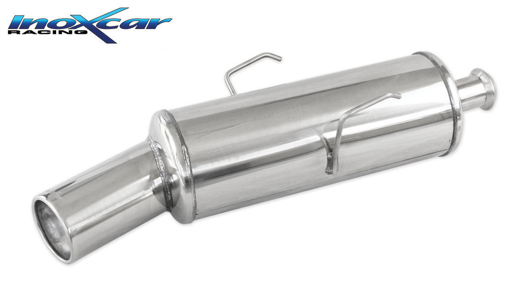 Image of Endschalldämpfer Inoxcar 102mm Rolled für CITROËN SAXO (S0, S1) 1.6 VTS 118ps