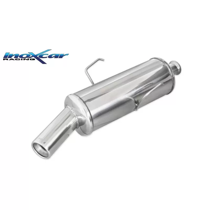 Image of Endschalldämpfer Inoxcar 80mm Rolled für CITROËN SAXO (S0, S1) 1.1 X, SX 60ps