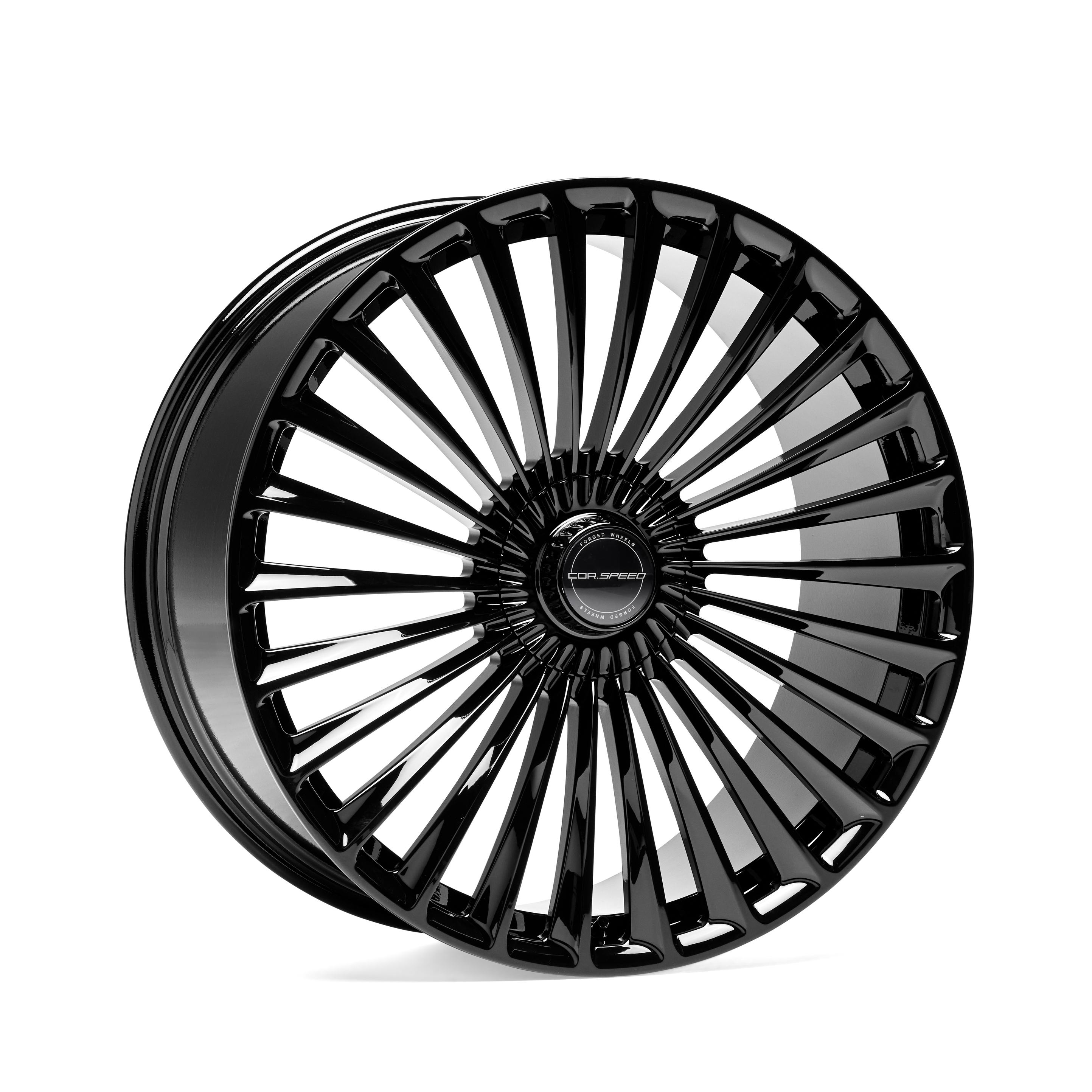 Image of Corspeed F01 10.5x22 5x112 ET30 Higloss Black Felgen