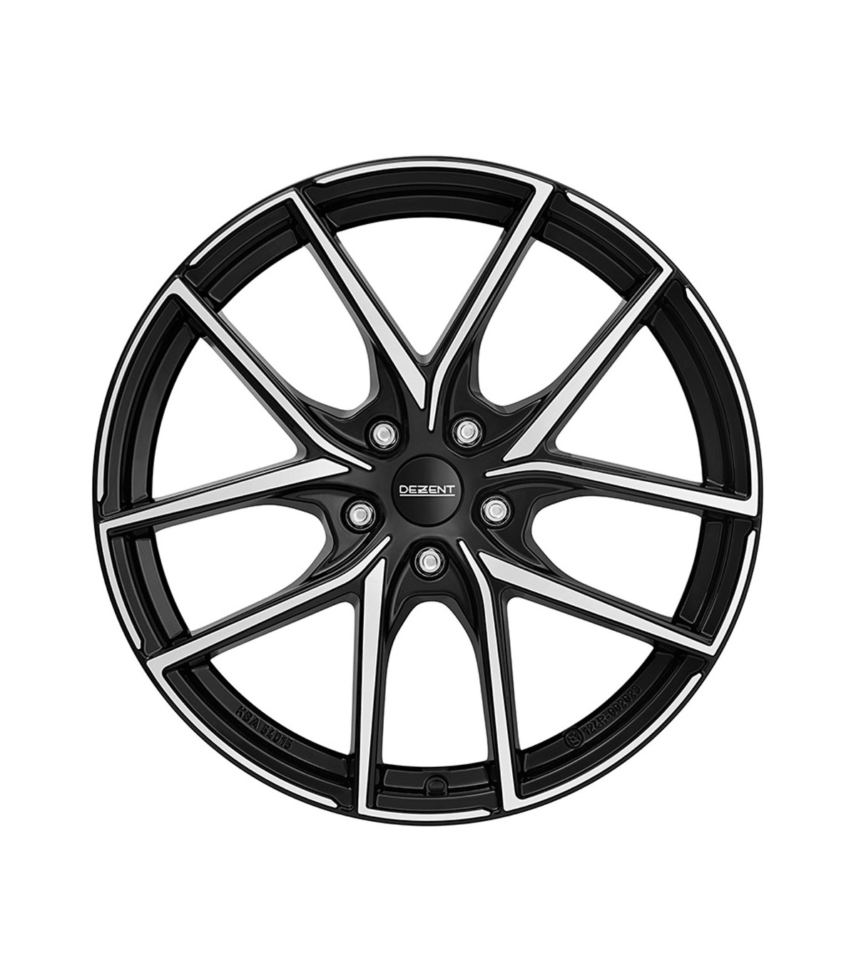 DEZENT TO 7.0x17 5x114.3 ET53 Black polished Felgen