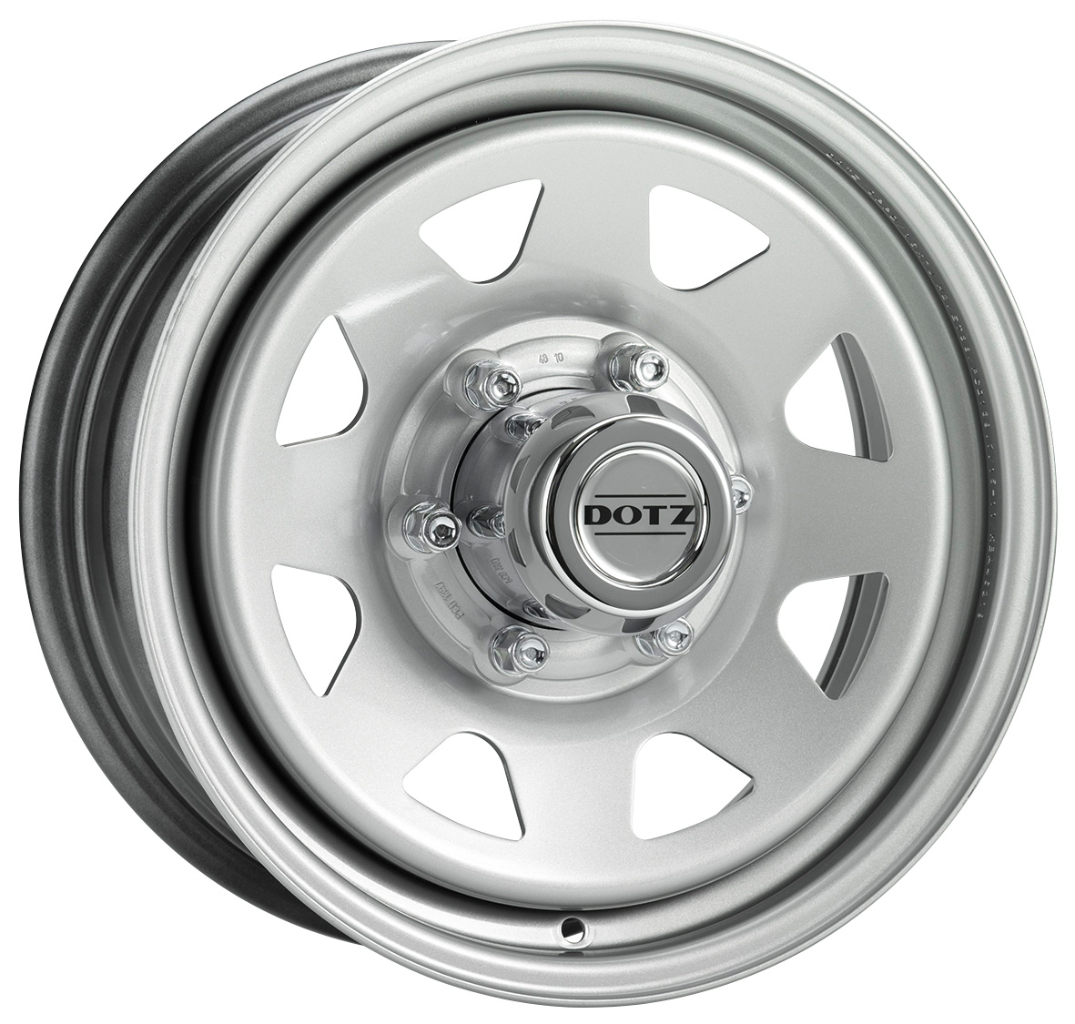 Image of DOTZ 4X4 Pharao 6.0x15 5x139.7 ET45 Silver Felgen