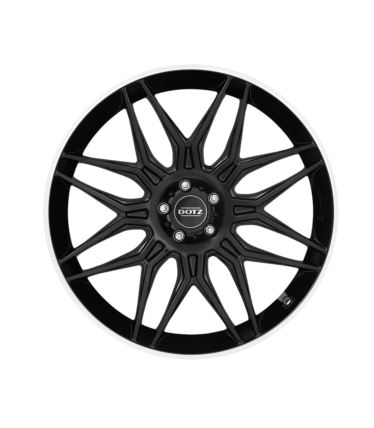 Felgen DOTZ LongBeach 9.5x21 5x114.3 ET40 Black Polished Lip