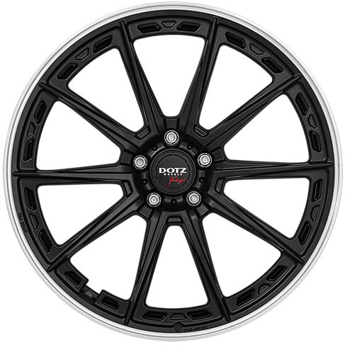 Felgen DOTZ Sonoma 9.5x20 5x112 ET20 Black Matt Polished Lip