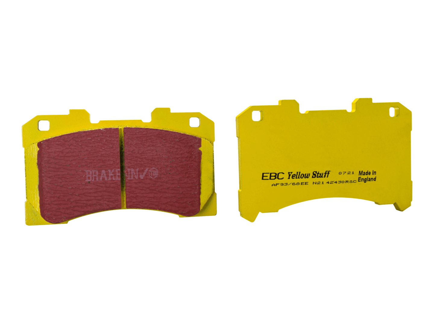 Image of Bremsbeläge Vorne EBC Yellowstuff für TOYOTA YARIS (_P21_, _PA1_, _PH1_) 1.6 GR 4WD (GXPA16) 261ps