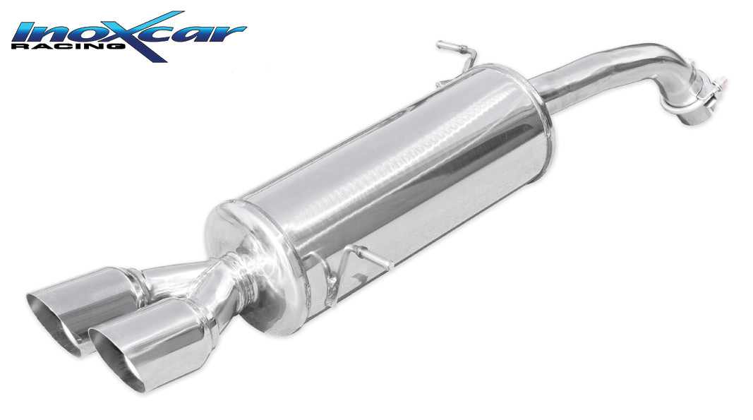 Endschalldämpfer Inoxcar  2x80mm Racing Look für FORD FIESTA VI (CB1, CCN)  1.6 ST200 200ps