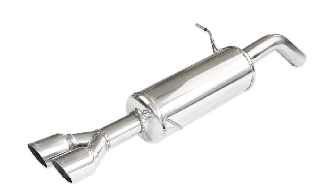 Endschalldämpfer Inoxcar  2x80mm Racing Look für FORD FIESTA VII (HJ, HF)  1.5 ST EcoBoost 200ps