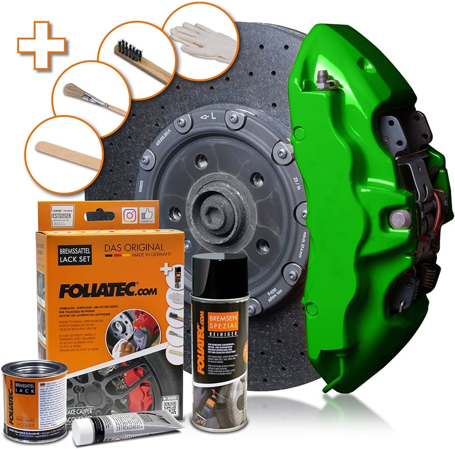 Image of Foliatec Power Green Bremssattellack-Set 125ml