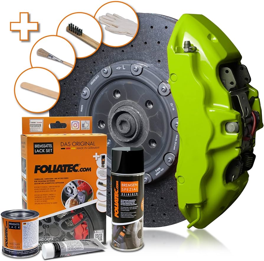 Image of Foliatec Toxic Green Bremssattellack-Set 125ml