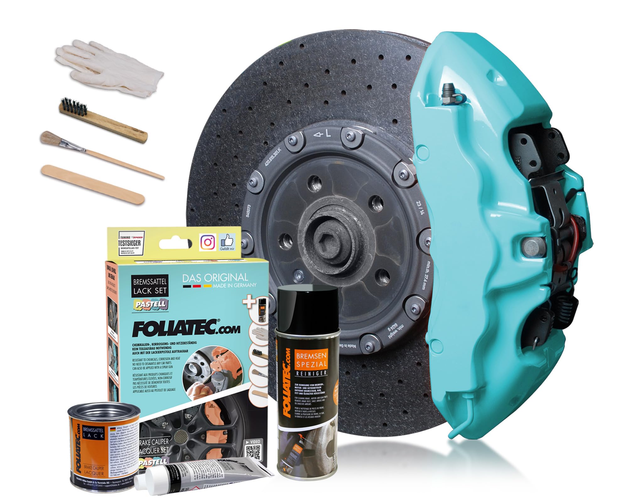 Image of Foliatec Pepper Mint Bremssattellack-Set 125ml
