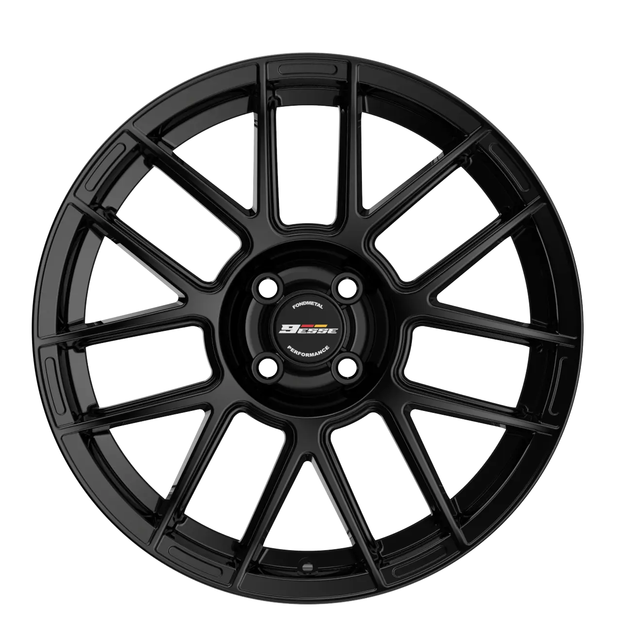 Image of Fondmetal 9ESSE 7.0x17 4x98 ET35 Black Glossy Felgen
