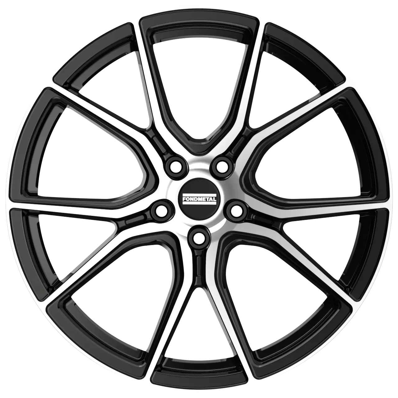 Fondmetal STC-45 9.0x20 5x112 ET35 Glossy Black Polished Felgen