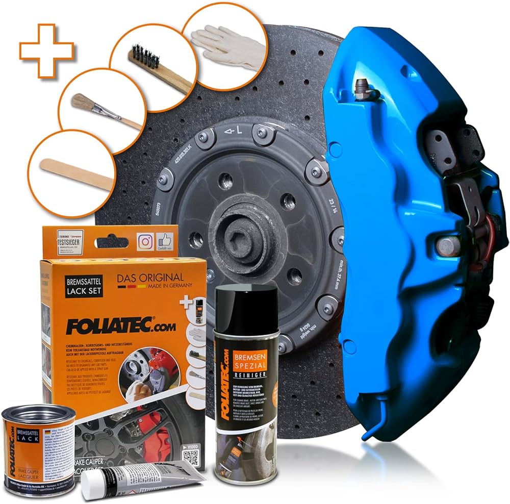 Foliatec GT-Blue Bremssattellack-Set 125ml