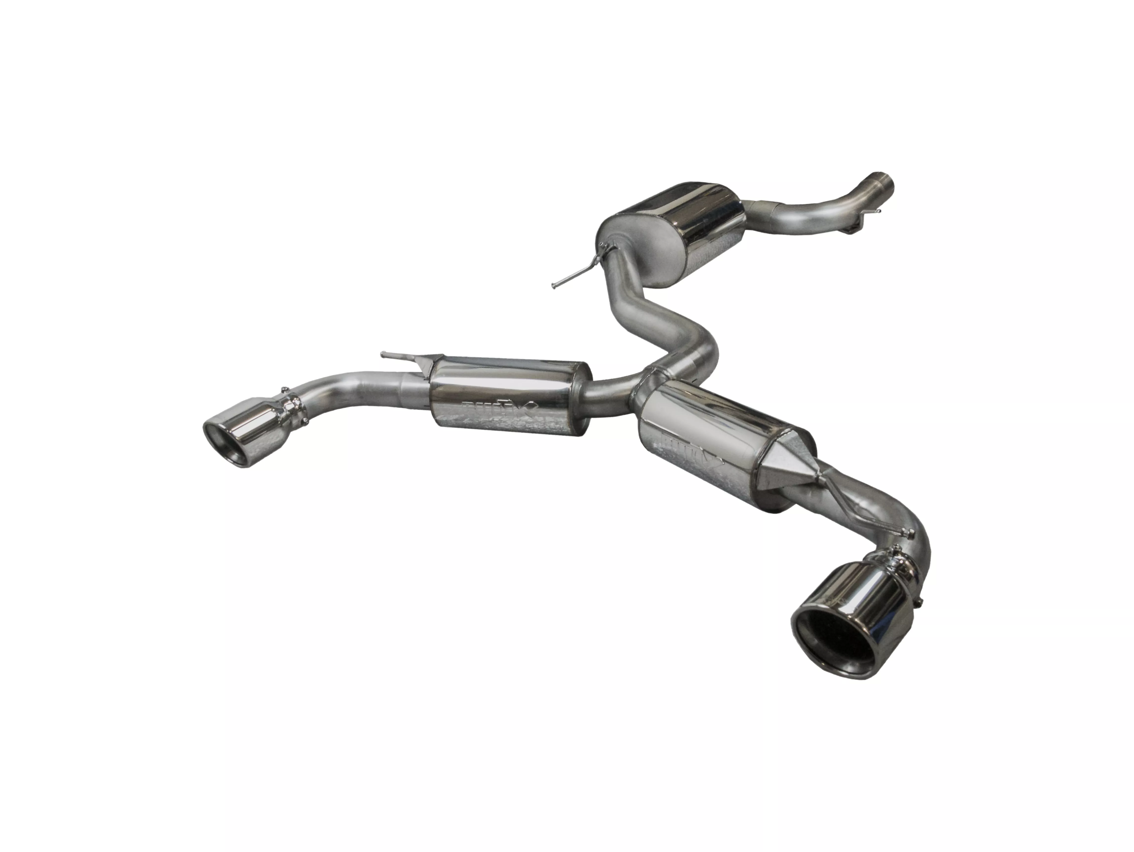 Image of Cat-Back Bull-X 3" 101mm Rolled für Volkswagen Scirocco 137 2.0 TSI R 265ps